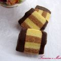Biscotto bicolore nocciole e rum