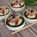Nidi di agretti con purea di patate e tonno