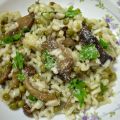 RISOTTO FUNGHI E PISELLI