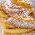 Parigine con mele caramellate e cannella