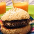 Panini al sesamo con Burger di azuki e riso