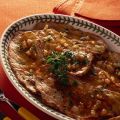 Scaloppine di vitello brasate al vino rosso