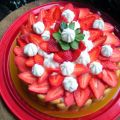Torta Marty con panna e fragola
