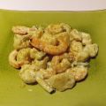 Gnocchi al curry, gamberi e zucchine