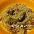 Risotto con salsiccia e funghi