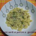 Gnocchetti sardi ai porcini e gorgonzola