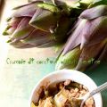 Crumble di carciofi all'extravergine