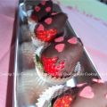 Fragole con cioccolato fondente