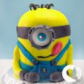 TORTA MINION CON PASTA DI ZUCCHERO SENZA GLUTINE