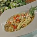 Pasta peperoni, cipollotto e triglia - cotto e[...]