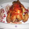 Faraona al forno con le pere