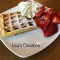 Waffle panna e fragola