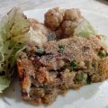 POLPETTONE SPEZIATO CON CARCIOFI E PISELLI