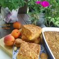 Torta agli amaretti con pesche e albicocche