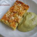 Pan di lenticchie con crema di piselli al cumino