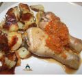 COSCI DI POLLO ALLA BIRRA CON PATATE ARROSTO