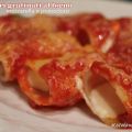 Paccheri gratinati ripieni di mozzarella
