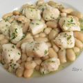 Bocconcini di nasello con fagioli