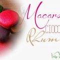 Macaron al cioccolato e rhum