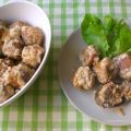 Polpettine cremose al latte e pinoli