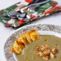 Crema di carciofi con coniglio e patatine[...]