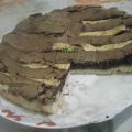 Crostata con crema di cioccolata e cocco
