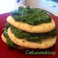 Tigelline con crema di stracchino e spinaci