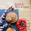 Pancake de harina de castaña y buenos dias!