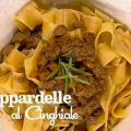 Pappardelle al cinghiale - I men