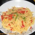 Trofie peperoni e gamberetti