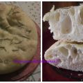 La focaccia  sale e rosmarino con i fiocchi