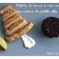 Filetto di tonno con crema di piselli alla[...]