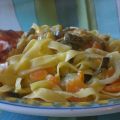 TAGLIATELLE VERDURINE E SPECK