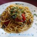 Linguine alle vongole con melanzane